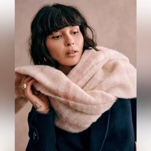 Sezane Louise Scarf Rose Beige NWT